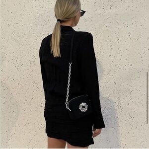 ZARA BEADED MINI CROSSBODY BAG